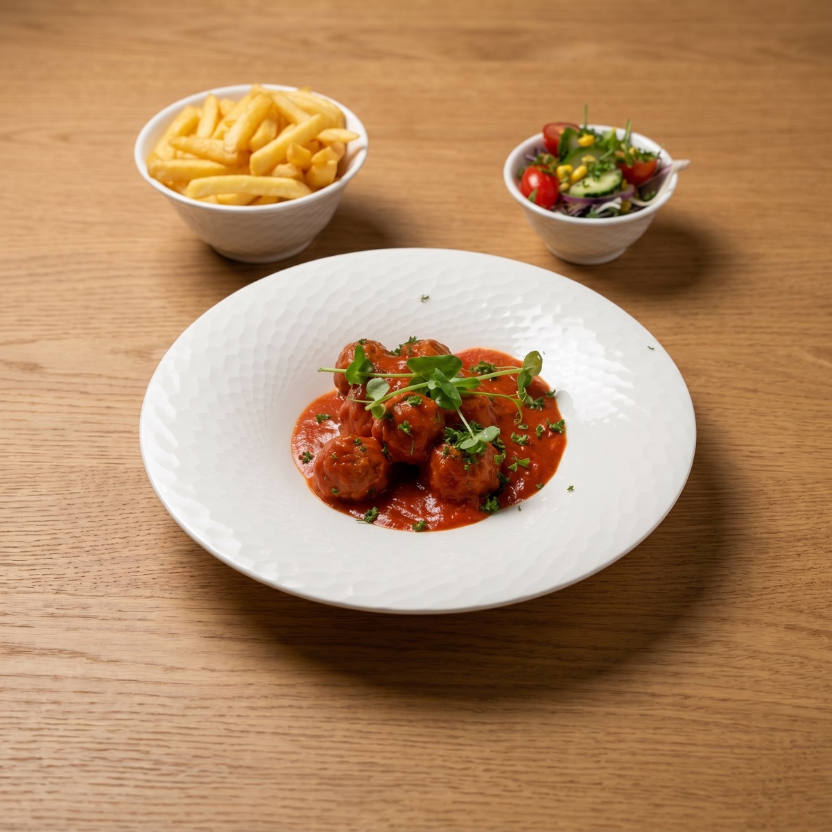 Gehaktballen in tomatensaus