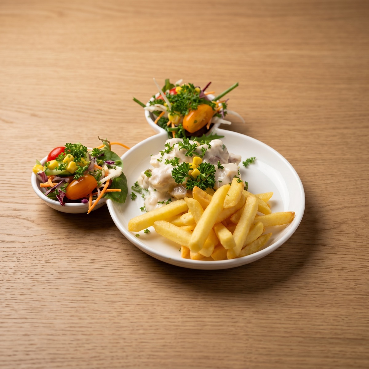 Warme gerechten - vol-au-vent met frietjes